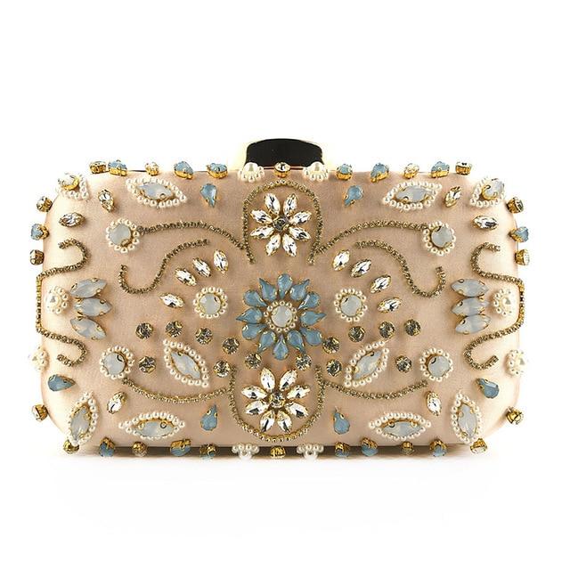 Rhinestone Pearls Beaded Clutch Australia Dealbest