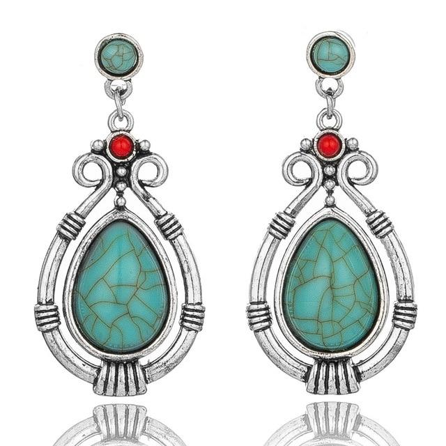 Bohemian Natural Stone Drop Earrings Australia Dealbest