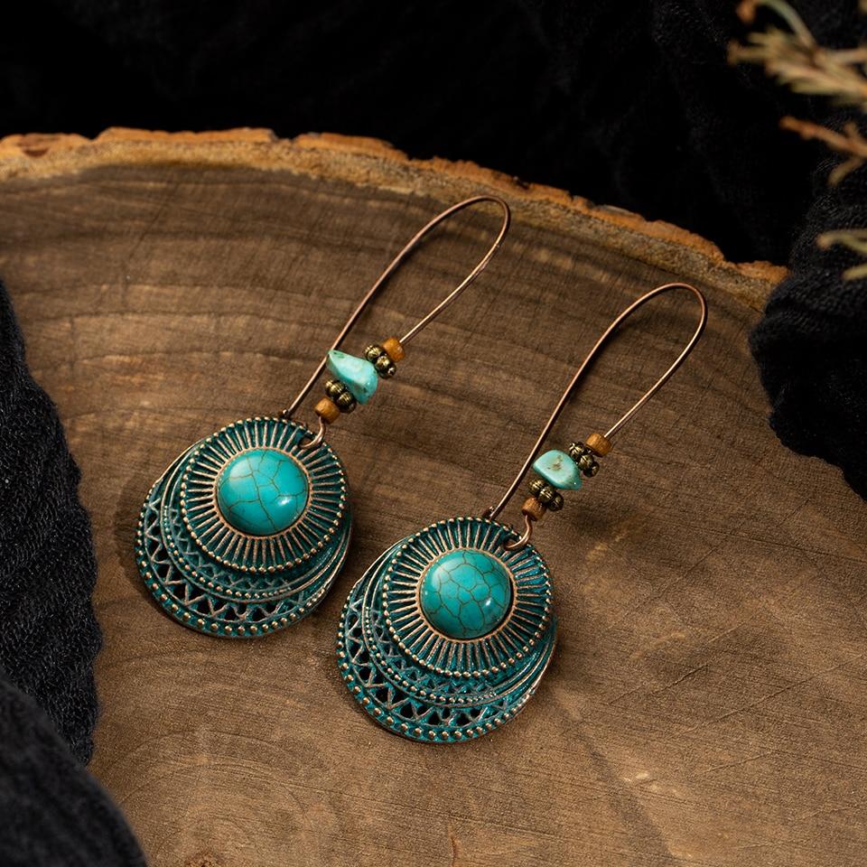 Vintage Turquoise Drop Earrings Australia Dealbest