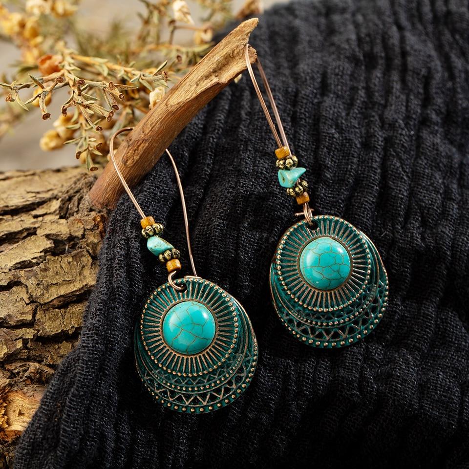 Vintage Turquoise Drop Earrings Australia Dealbest