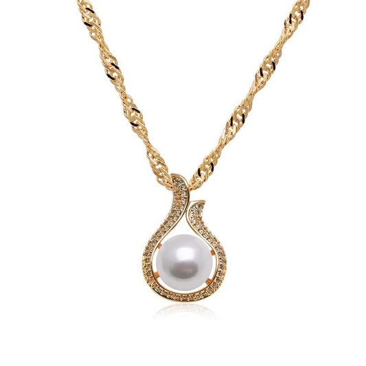 18k Gold Plated Pearl Necklace Australia Dealbest